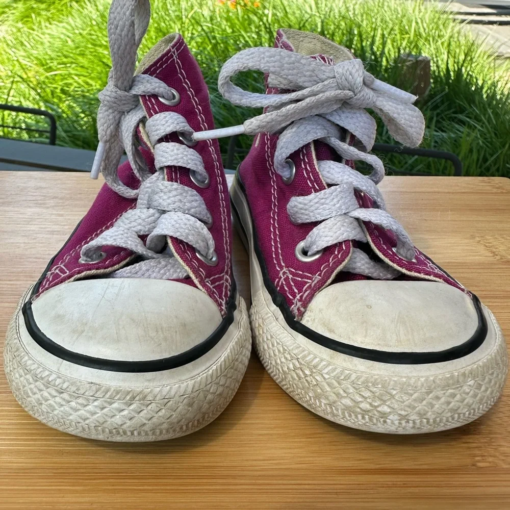 Converse All Star Infant Baby Girl Size 5 High Top Sneaker Shoes! Pink!